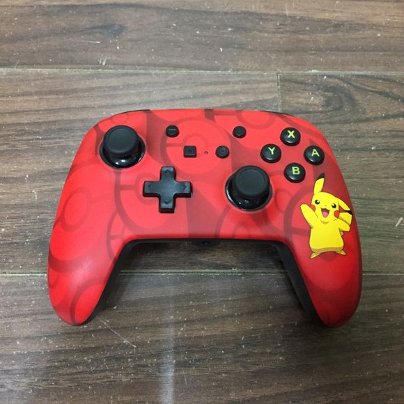 PowerA *MISSING CABLE* Wired Controller Pokémon Pikachu Red Nintendo Switch - Picture 1 of 8
